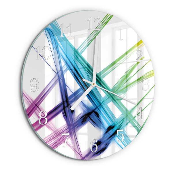Glas wanduhr Abstraktion