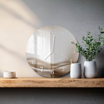 Glas wanduhr Abstrakte Linien