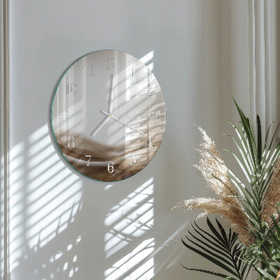 Glas wanduhr Abstrakte Linien