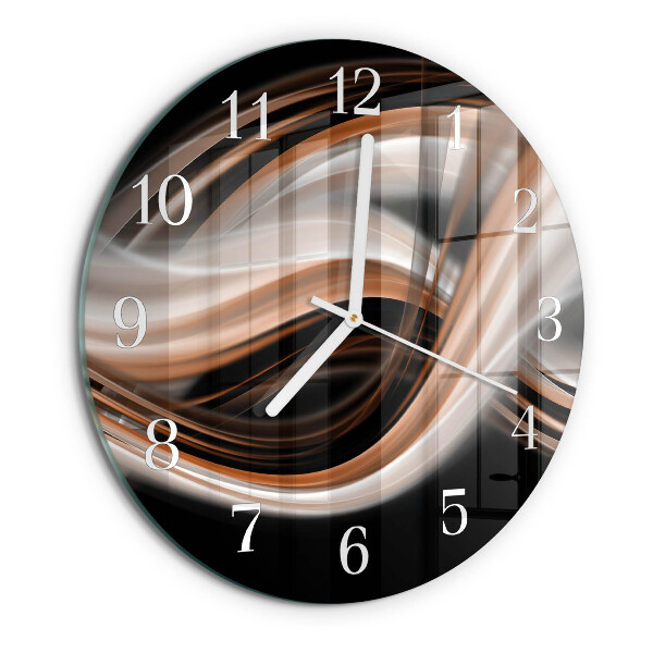 Glas wanduhr Abstrakte Kunst