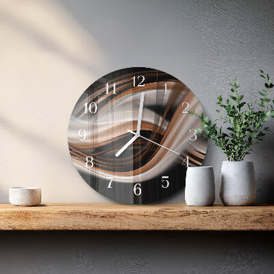 Glas wanduhr Abstrakte Kunst