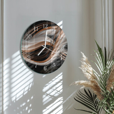 Glas wanduhr Abstrakte Kunst