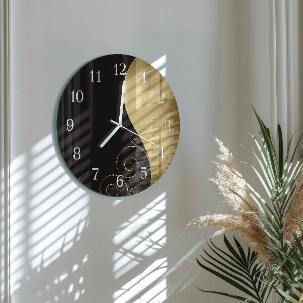 Glas wanduhr Abstrakte Kunst