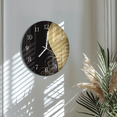 Glas wanduhr Abstrakte Kunst