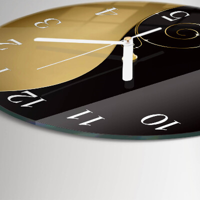 Glas wanduhr Abstrakte Kunst