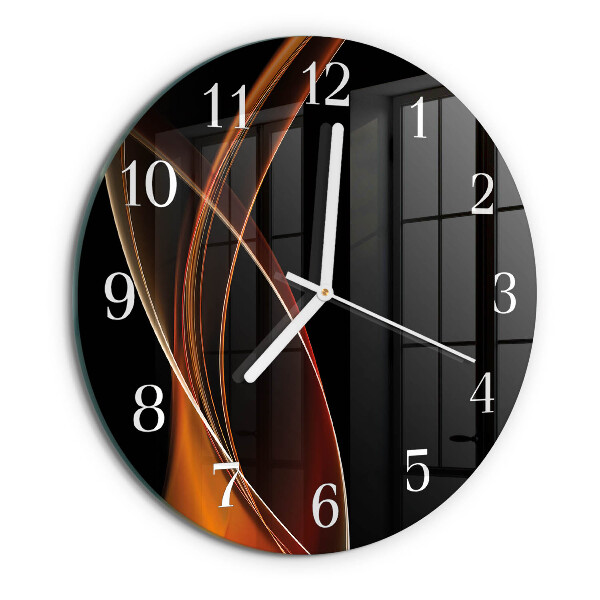 Glas wanduhr Abstrakte Linien