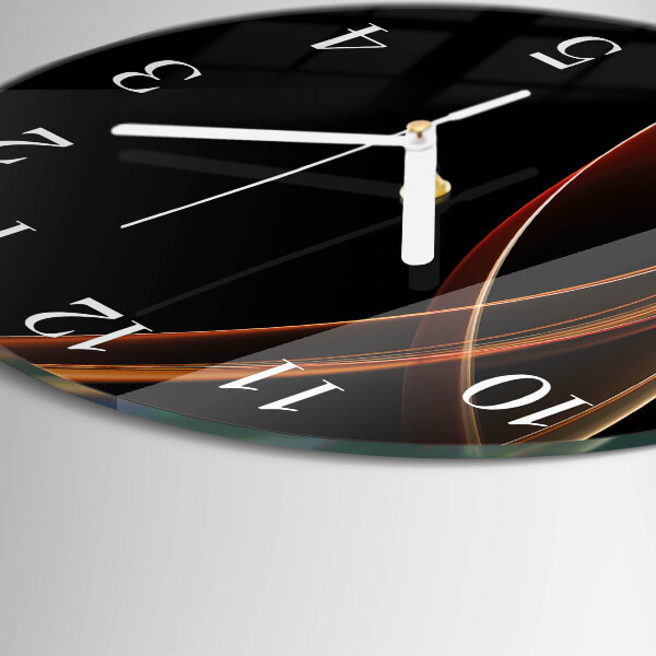 Glas wanduhr Abstrakte Linien