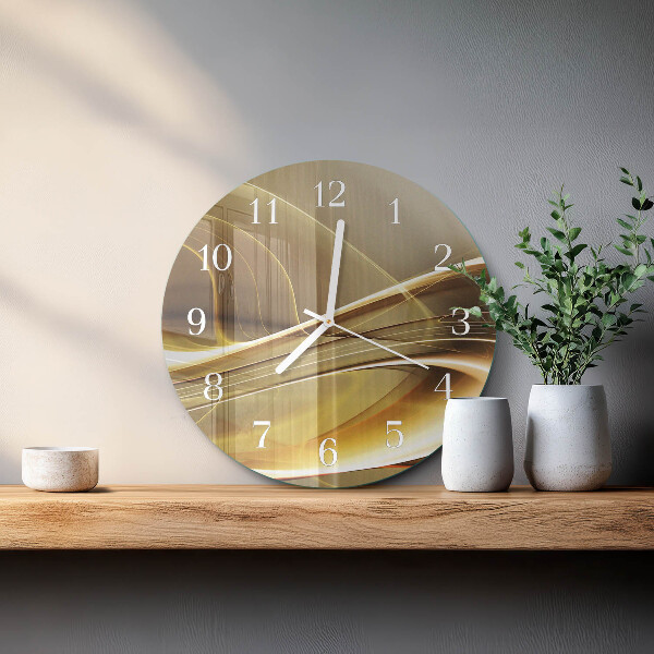 Glas wanduhr Abstrakte Linien