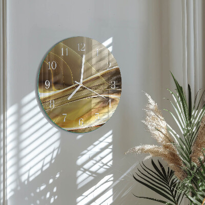 Glas wanduhr Abstrakte Linien