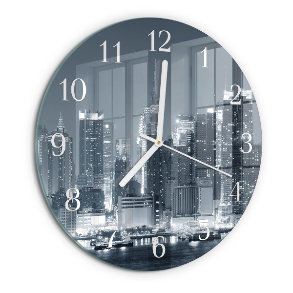 Glas wanduhr Horizont