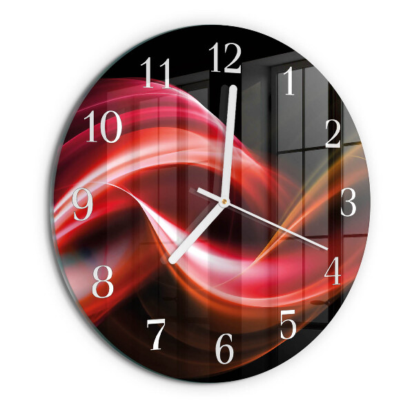 Glas wanduhr Abstrakte Linien