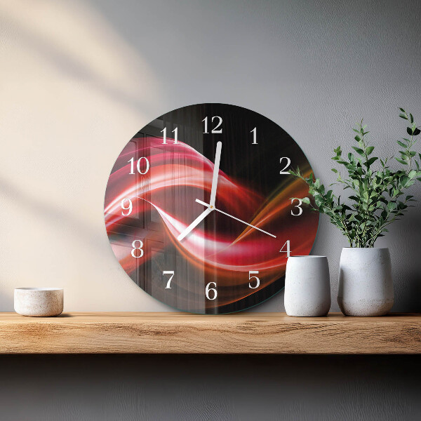 Glas wanduhr Abstrakte Linien