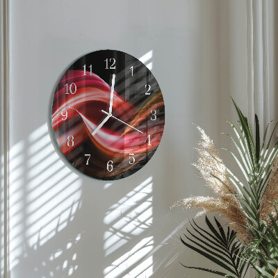 Glas wanduhr Abstrakte Linien