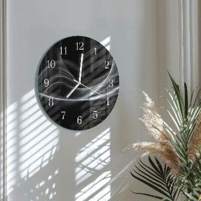 Glas wanduhr Abstrakte Linien