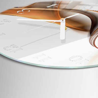Glas wanduhr Abstraktion