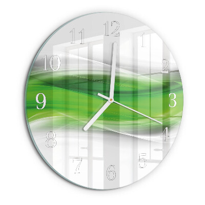 Glas wanduhr Abstraktion
