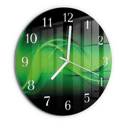 Glas wanduhr Abstraktion