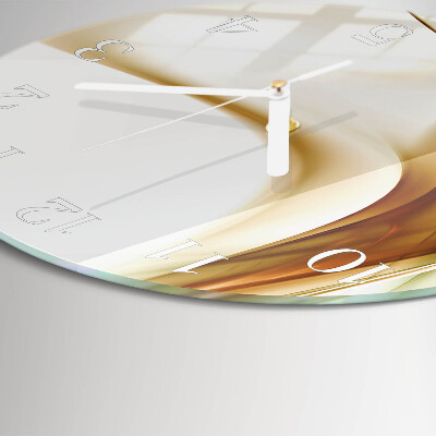 Glas wanduhr Abstraktion
