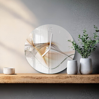 Glas wanduhr Abstraktion