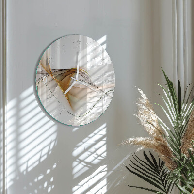 Glas wanduhr Abstraktion