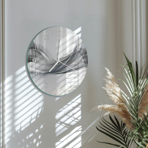 Glas wanduhr Abstraktion
