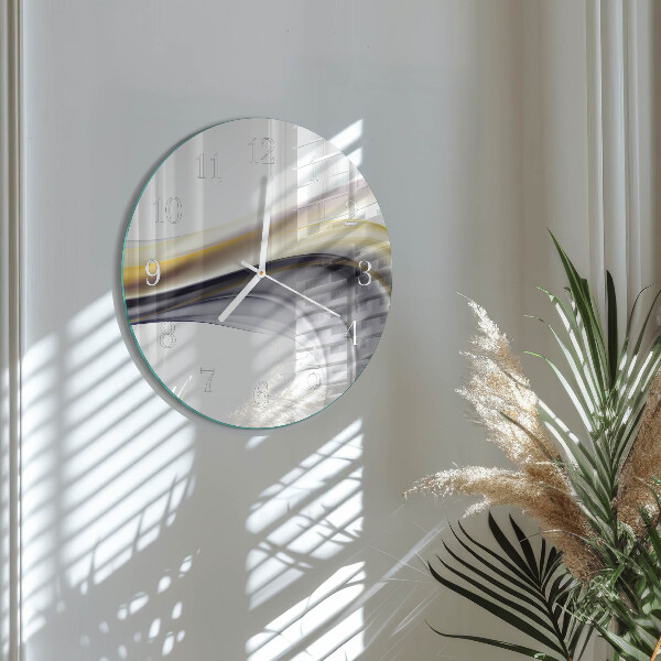 Glas wanduhr Abstraktion