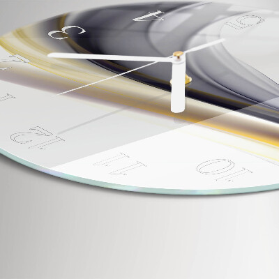 Glas wanduhr Abstraktion