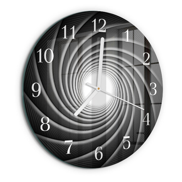 Glas wanduhr Wirbel