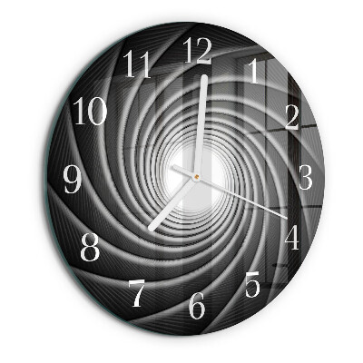Glas wanduhr Wirbel