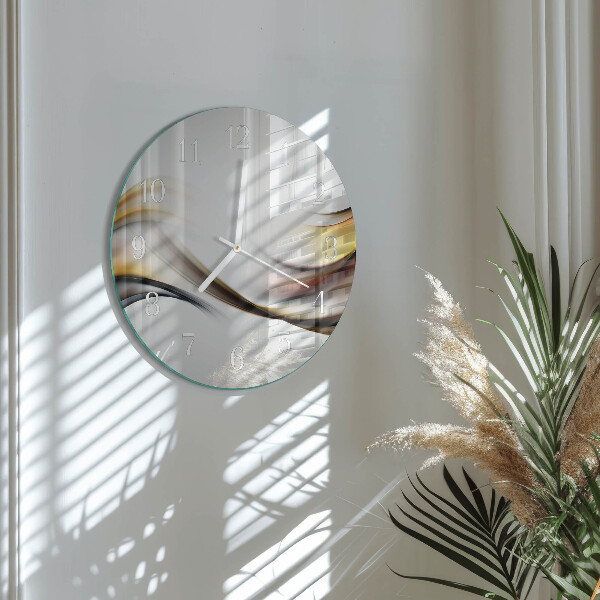 Glas wanduhr Abstraktion
