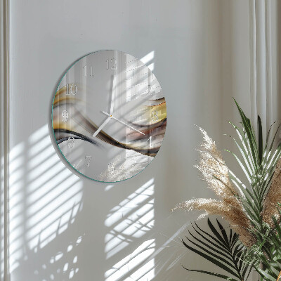 Glas wanduhr Abstraktion