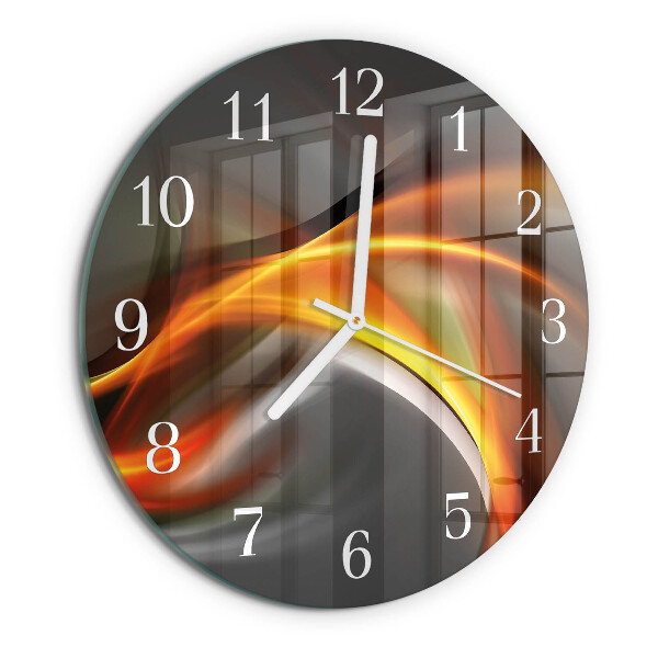 Glas wanduhr Abstraktion