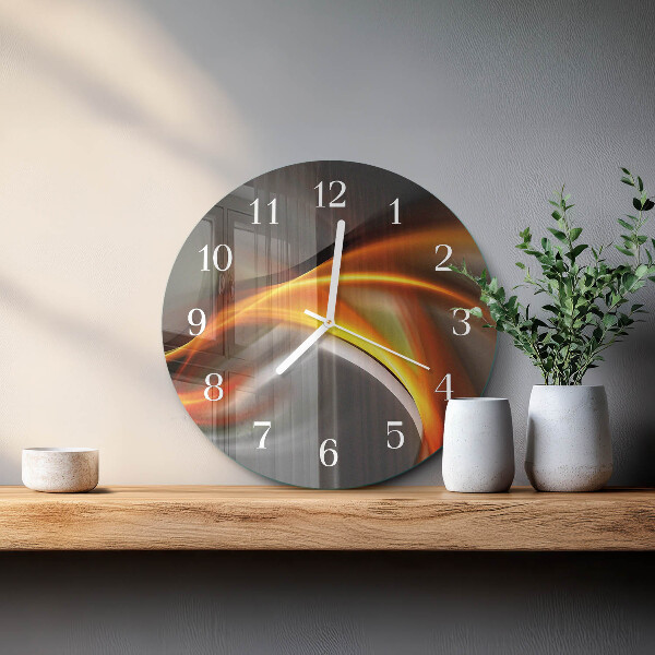 Glas wanduhr Abstraktion