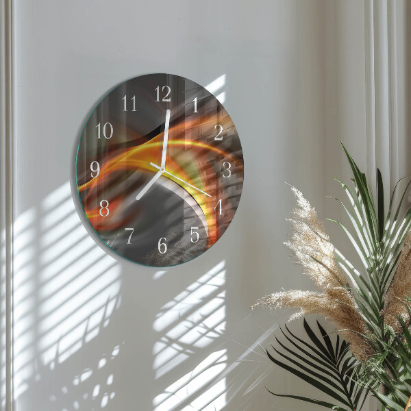 Glas wanduhr Abstraktion