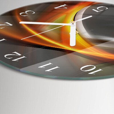 Glas wanduhr Abstraktion