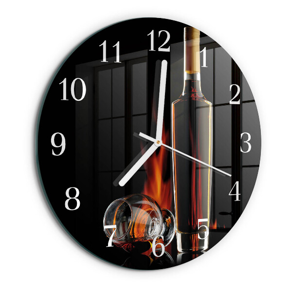 Glas wanduhr Alkohol