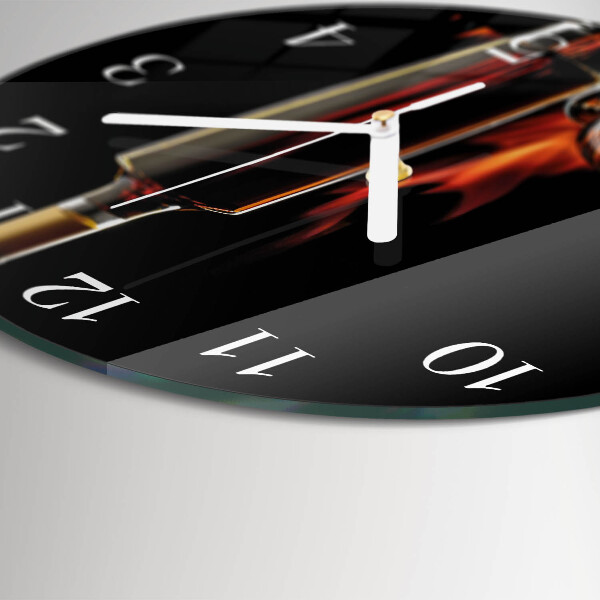 Glas wanduhr Alkohol