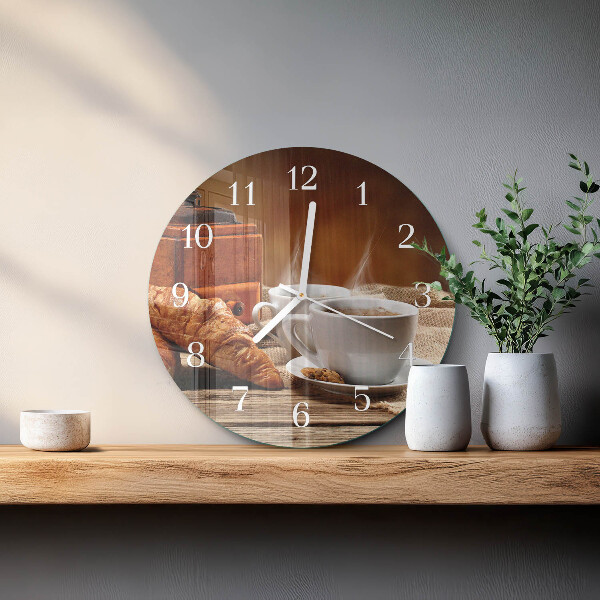 Glas wanduhr Kaffeemühle