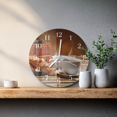 Glas wanduhr Kaffeemühle