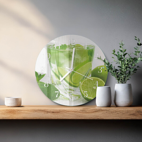 Glas wanduhr Kalziumkarbonat