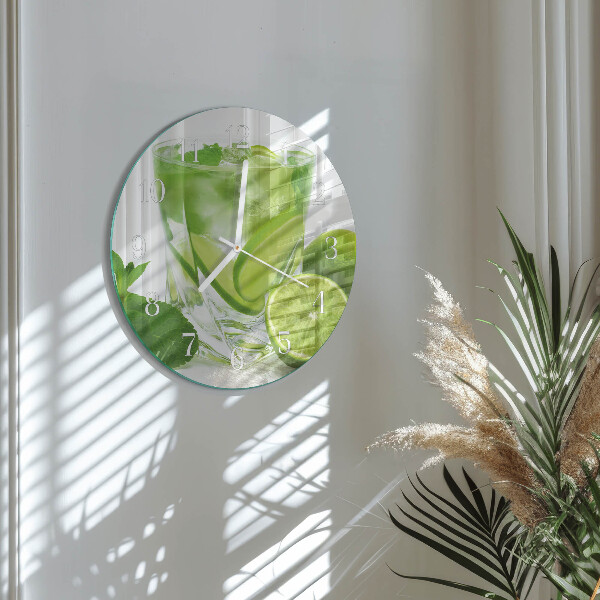 Glas wanduhr Kalziumkarbonat