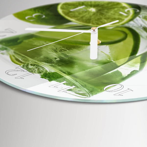 Glas wanduhr Kalziumkarbonat