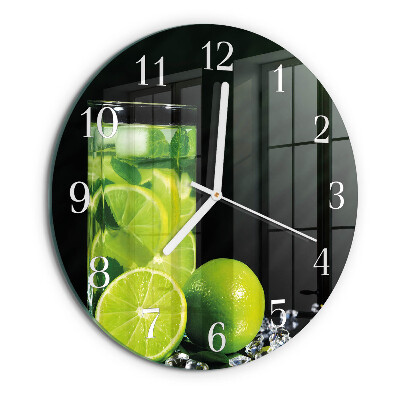 Glas wanduhr Kalziumkarbonat