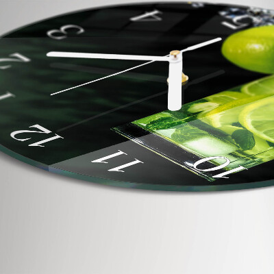 Glas wanduhr Kalziumkarbonat