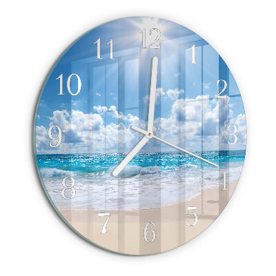 Glas wanduhr Meer