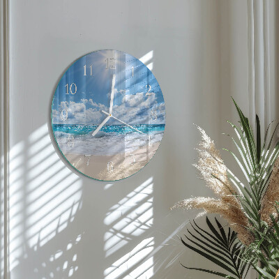 Glas wanduhr Meer