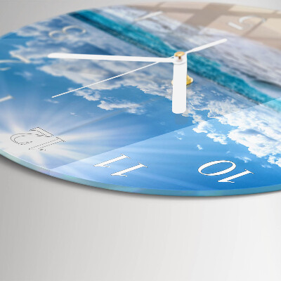 Glas wanduhr Meer