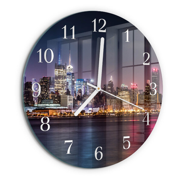 Glas wanduhr Horizont