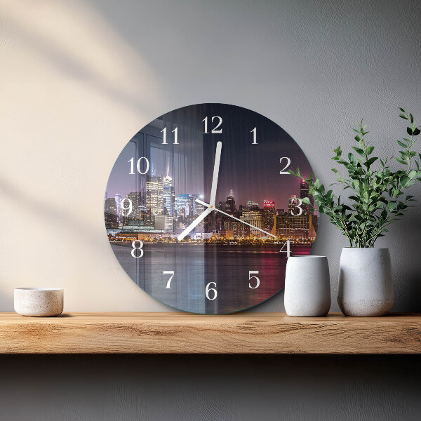 Glas wanduhr Horizont