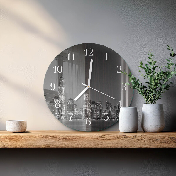 Glas wanduhr Horizont